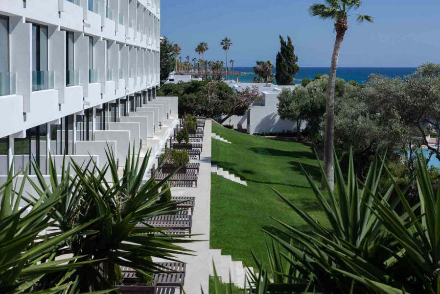 Almyra exterior terrace sea view rooms