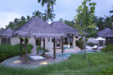 Beach Front Pool Villa Suite Exterior Sunset H