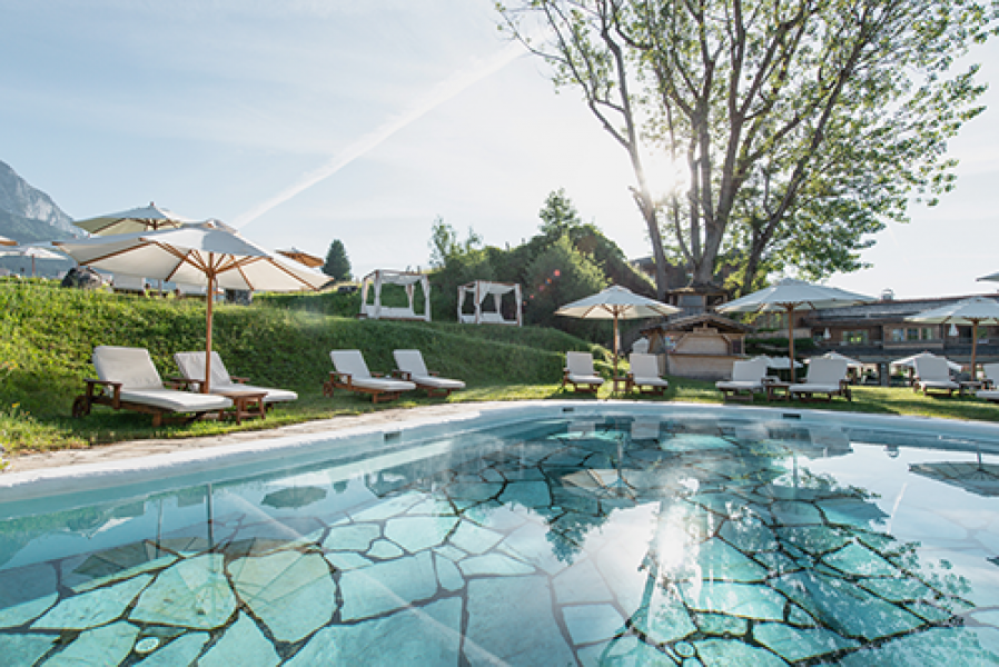 Wellness Felsenbad Sommer 3 Bio und Wellnesshotel Stanglwirt