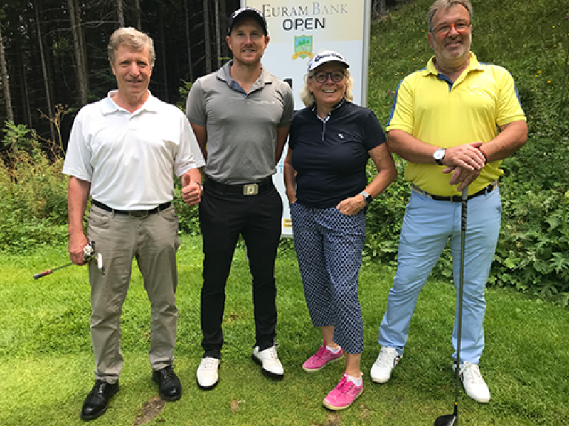 4 Meine golfenden Begleiter Leopold Lechner Mathieu Fennasse und Willi Tauber