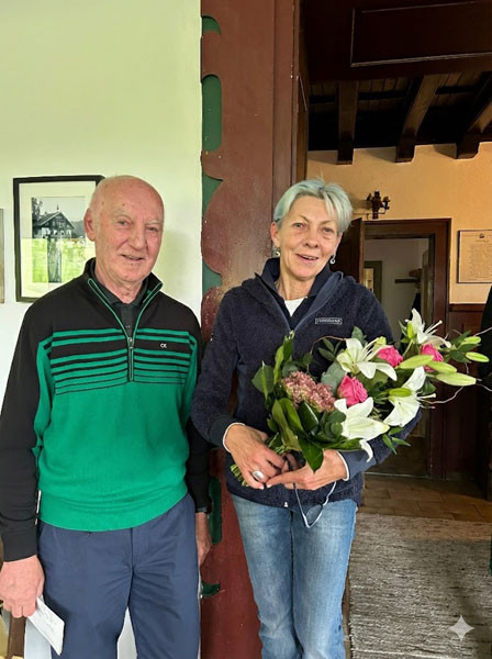 Golfclub Semmering Clubmanager Fritz Hofer und Sekretärin Mirjam Schmidtleitner