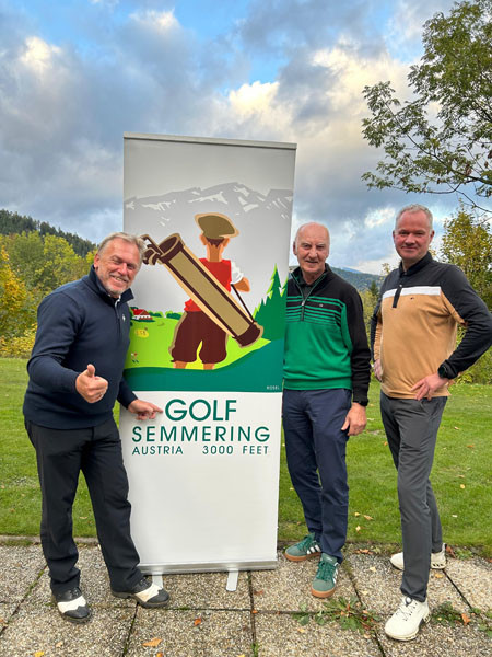 Golfclub Semmering Präsident Alexander Kramel Clubmanager Fritz Hofer Vizepräsident Fritz Vesely