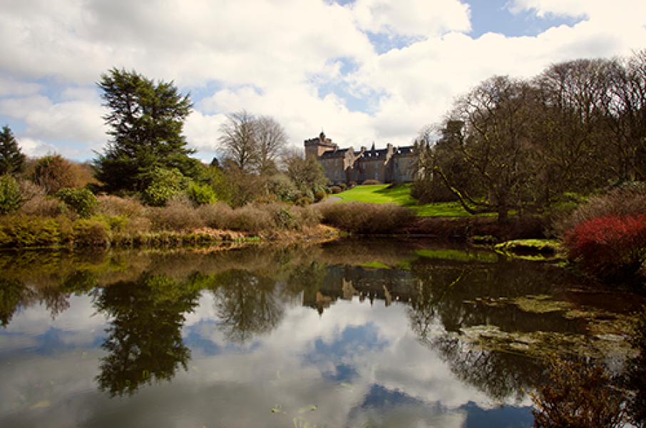 Glenapp Castle reflection in the Azalea Pond