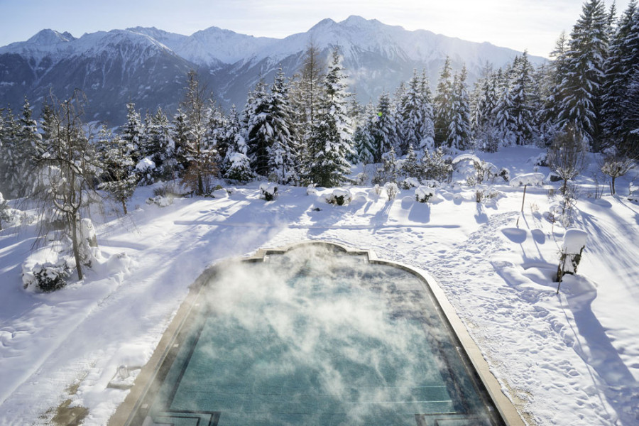 Winter Poolblicknteralpen Hotel Tyrol