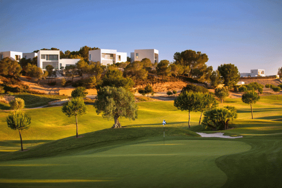 Las Colinas 8th hole with new properties in the background