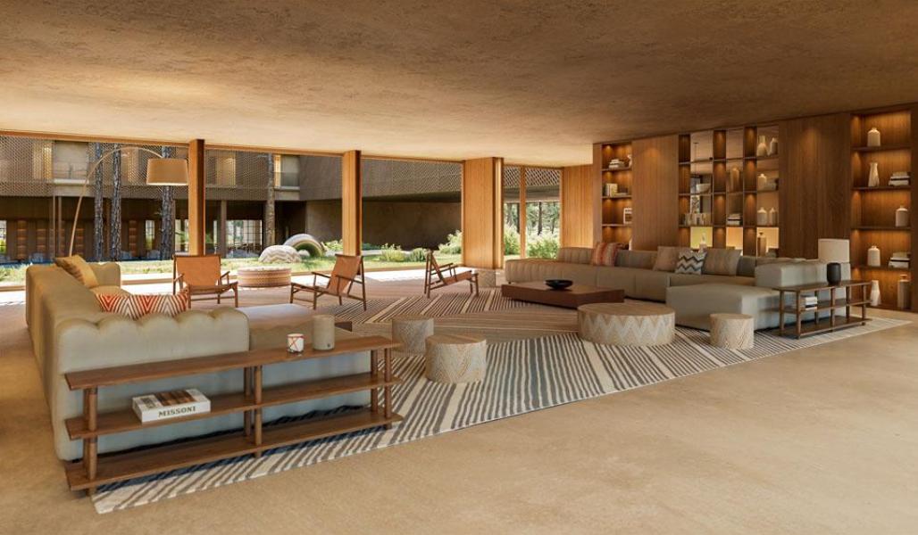 Die Lobby des in Bau befnlichen Missoni Hotels auf dem PGA Aroeira