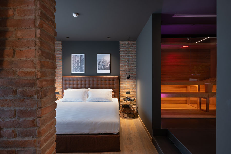 Schlafzimmer Suite Manhattan Savoy Beach Hotel Thermal Spa