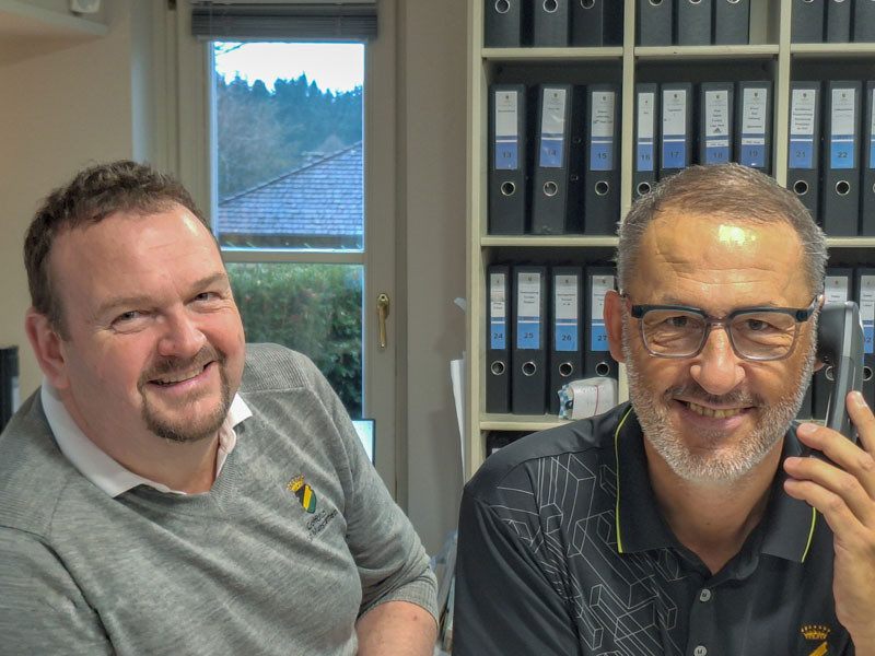 Die Sekretäre des GC Gut Murstätten: Carsten Fink und Michael Kainz