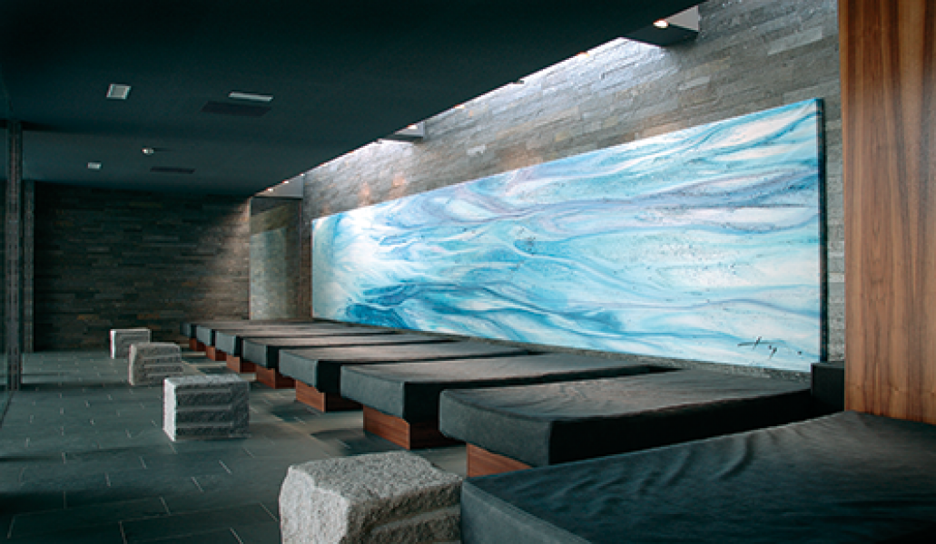 Ruheraum mit Wasserbetten 017